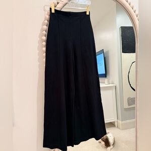 High-Rise Black Wide-Leg Women's Pants